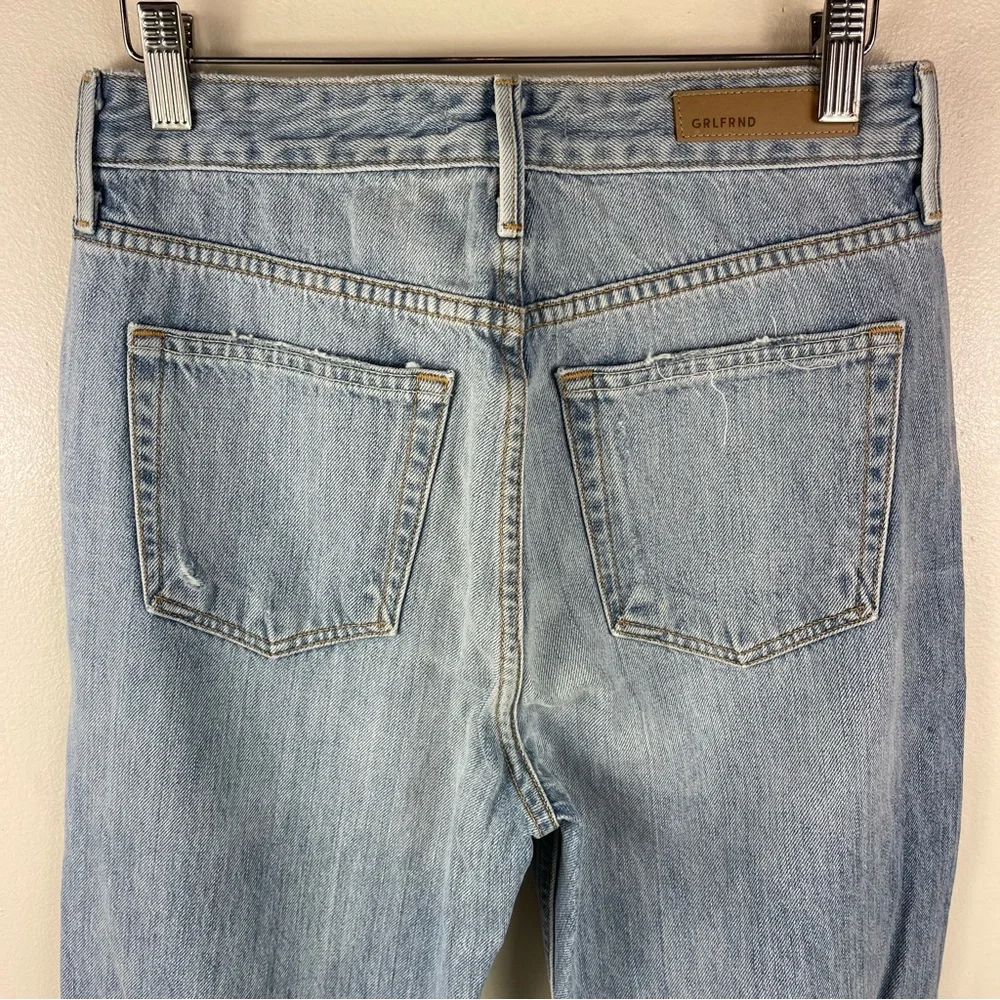 GRLFRND Mica Distressed Relaxed Tappered‎ Jeans NEW Women's Size 26 To the Limit